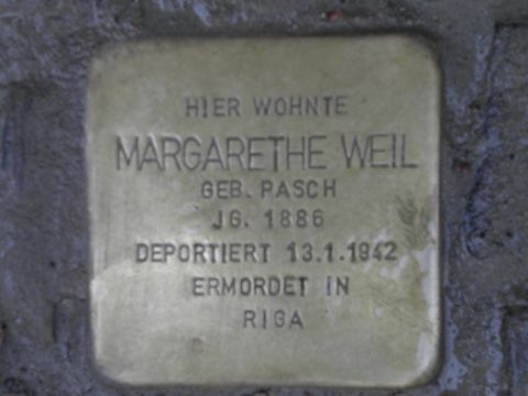 Stolperstein Margarethe Weil