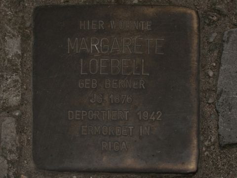 Stolperstein Margarete Loebell, 25.03.2012