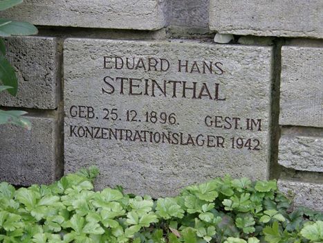 Gedenkstein für Eduard Hans Steinthal 