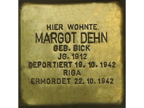 Stolperstein Margot Dehn
