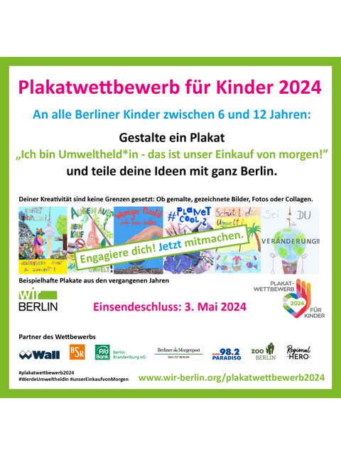 Bildvergrößerung: Plakatwettbewerb für Kinder 2024