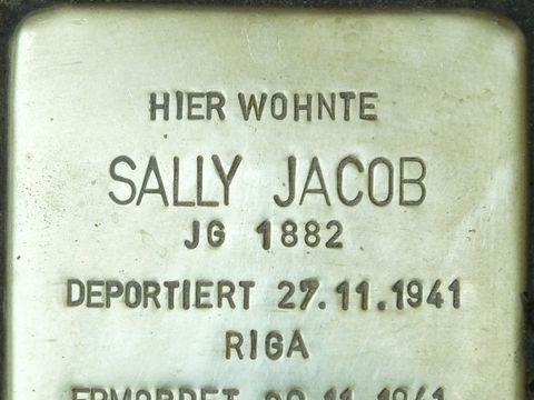 Stolperstein Sally Jacob, 2014