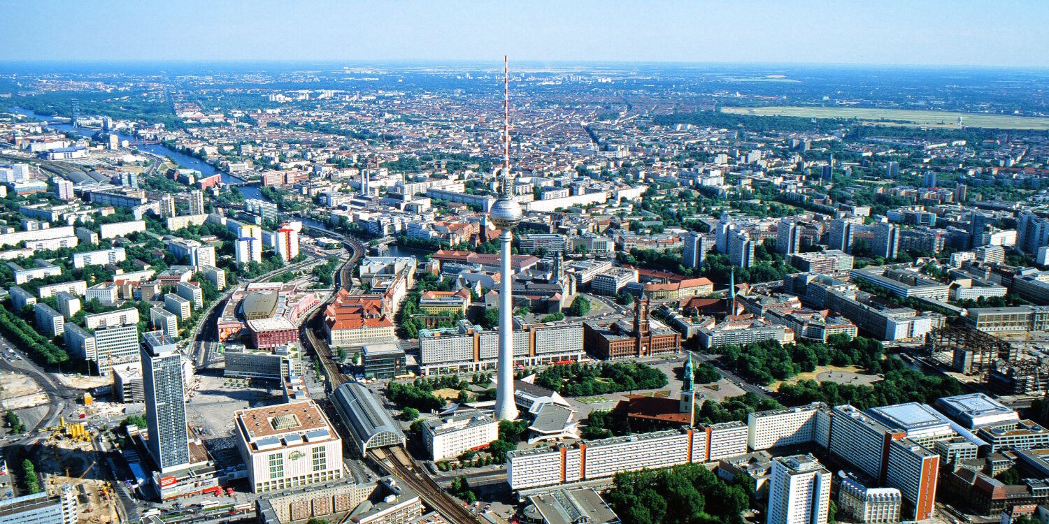 Luftbild, Berlin, Innenstadt, Fernsehturm