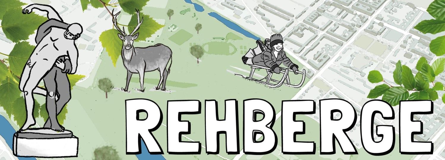 illustrierte Karte des Volksparks Rehberge