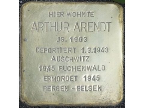 Stolperstein Arthur Arendt