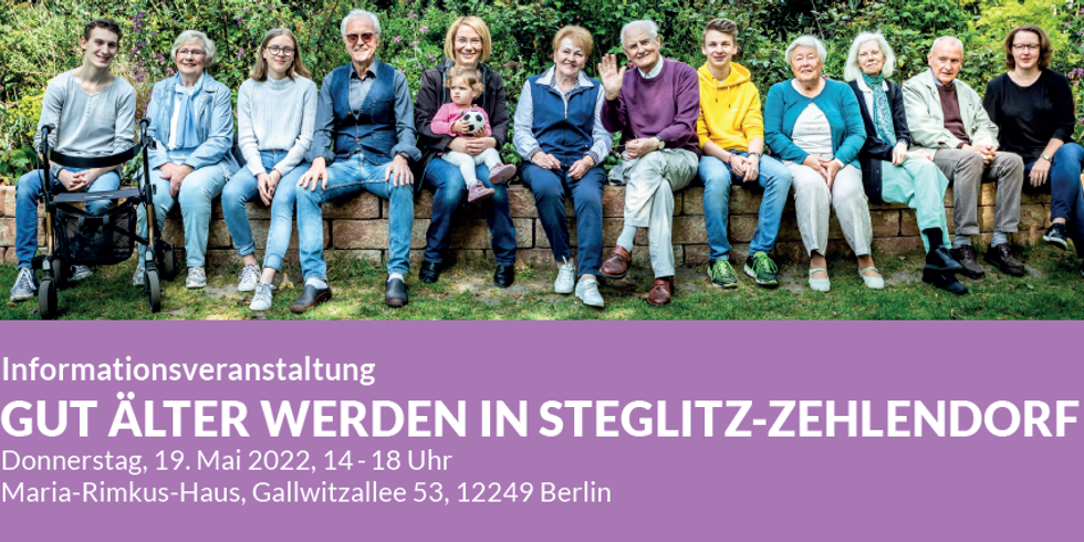 Informationsveranstaltung Gut älter werden in Steglitz-Zehlendorf am 19.05.2022