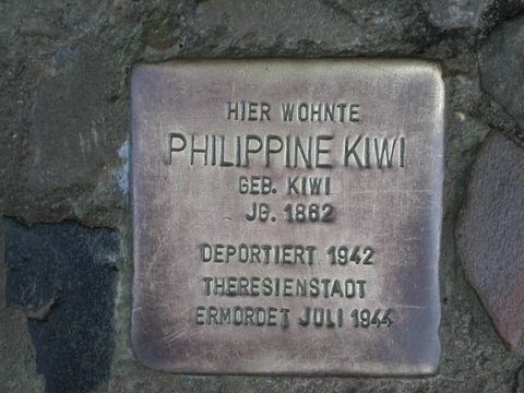 Stolperstein Philippine Kiwi