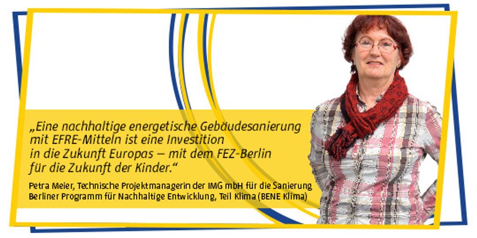 Petra Meier, Technische Projektmanagerin der IMG mbH für die Sanierung Berliner Programm für Nachhaltige Entwicklung
