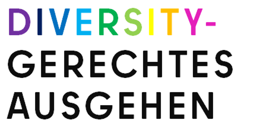 Diversitygerechtes Ausgehen in Berlin, farbiger Schriftzug