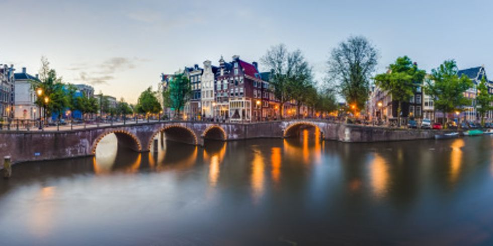 Keizersgracht Kanal in Amsterdam, Niederlande