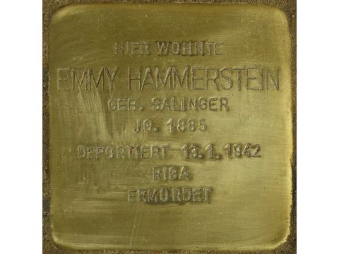 Bildvergrößerung: Stolperstein Emmy Hammerstein