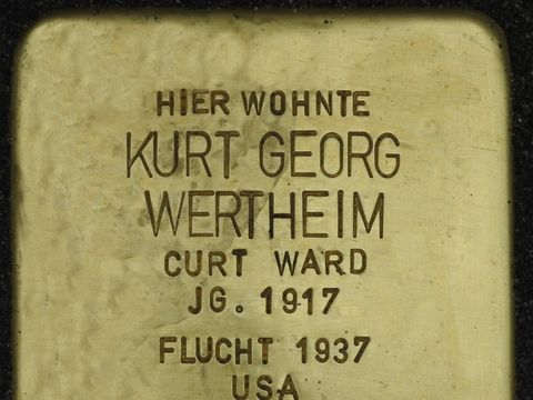 Stolperstein Kurt Georg Wertheim Nassauische Str. 53