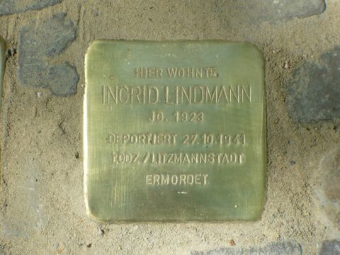 Stolperstein für Ingrid Lindmann