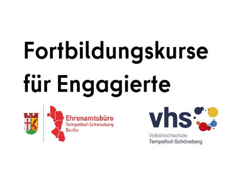 Fortbildungskurse für Engagierte Logos Ehrenamtsbüro und VHS