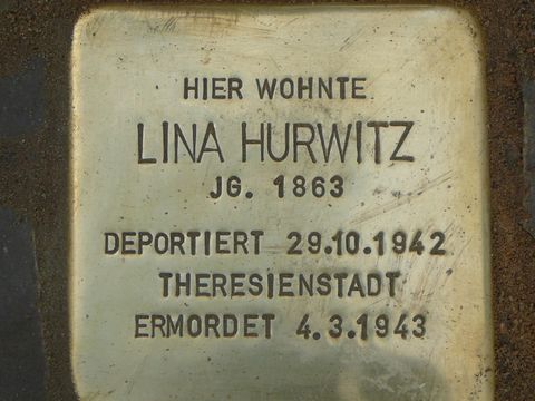 Stolperstein für Lina Hurwitz