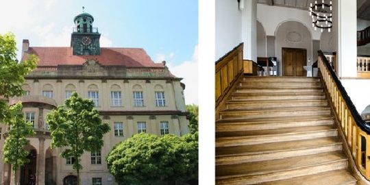 Rathaus Treptow - Außen- und Innenansicht