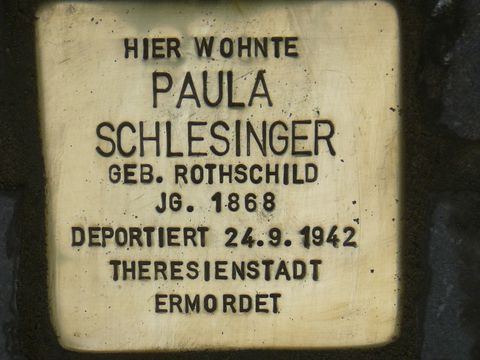 Stolperstein für Paula Schlesinger