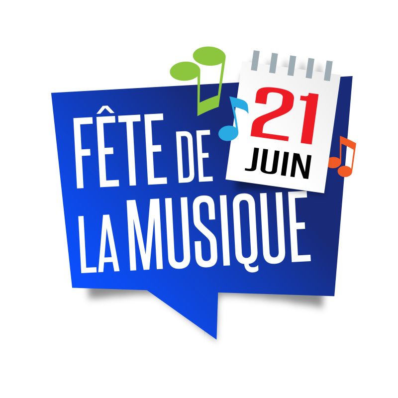 Banner mit der Aufschrift "Fête de la Musique"