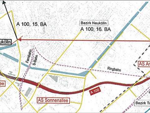 Bundesautobahn A 100, 16. Bauaubschnitt