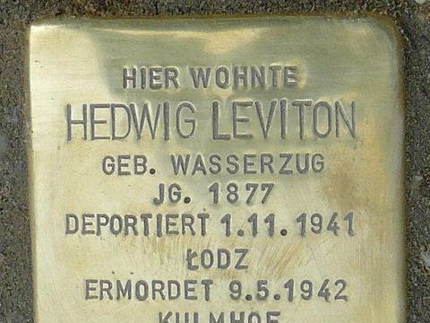 Stolperstein für Hedwig Leviton