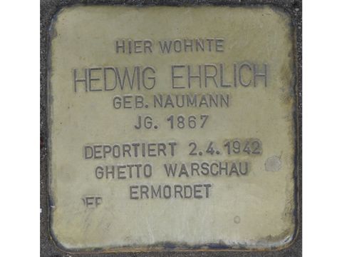 Stolperstein Hedwig Ehrlich