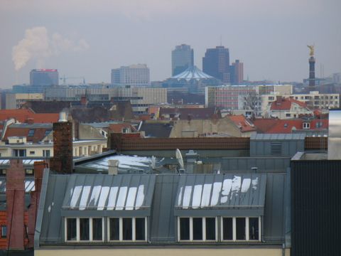 Blick vom Dach der European TelematicsFactory, Helmholtzstr. 9, Foto: KHMM