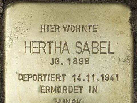Stolperstein Hertha Sabel, 2014