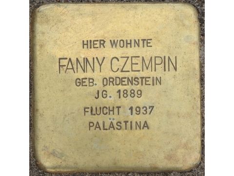 Bildvergrößerung: Stolperstein Fanny Czempin