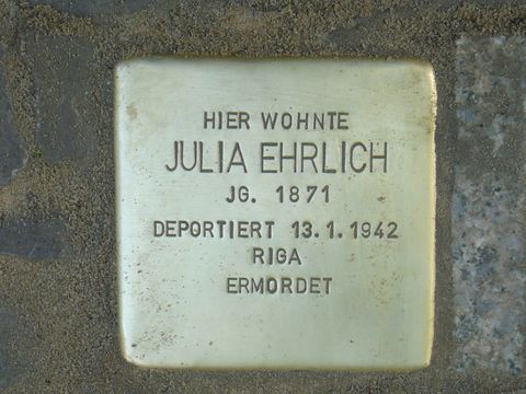 Stolperstein für Julia Ehrlich
