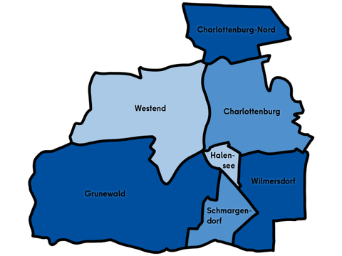 Ortsteile des Bezirks Charlottenburg-Wilmersdorf