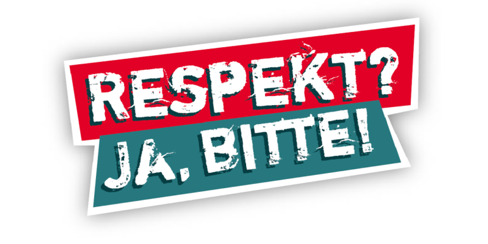 Wortmarke der Kampagne „Respekt? Ja, bitte!“