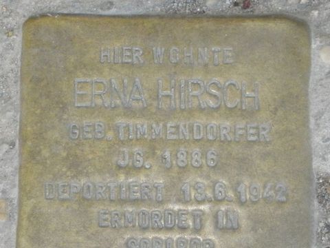 Stolperstein Erna Hirsch
