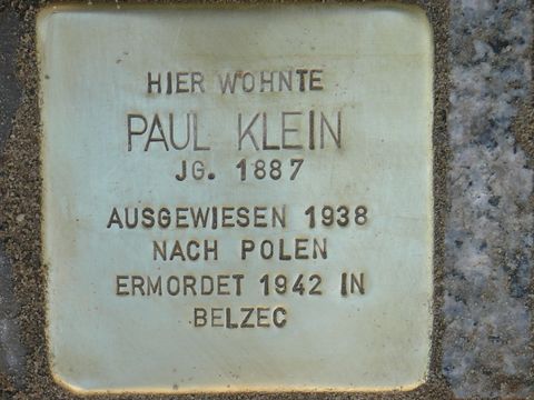 Stolperstein für Paul Klein