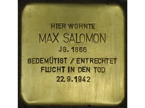 Stolperstein Max Salomon