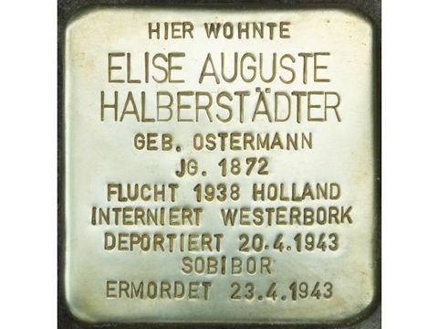 Stolperstein Elise Auguste Halberstädter
