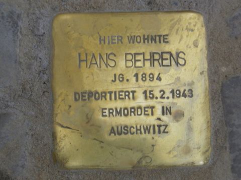 Stolperstein für Hans Behrens