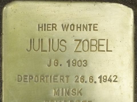 Stolperstein Julius Zobel,