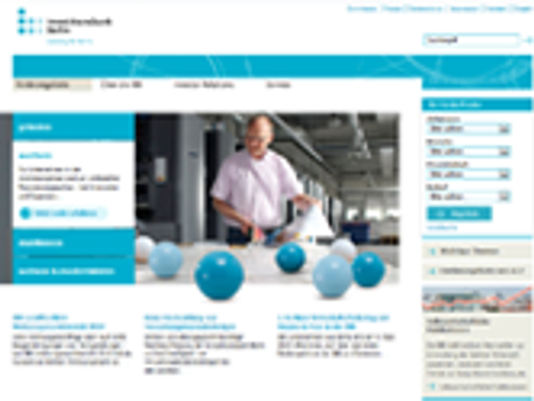 Screenshot der Webseite der Investitionsbank Berlin
