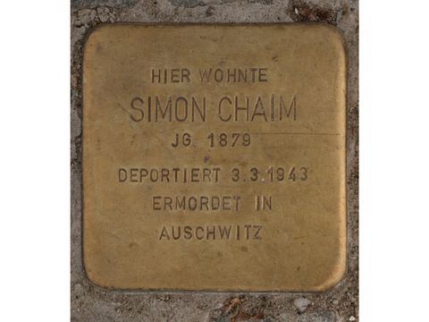 Stolperstein Simon Chaim