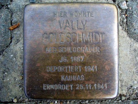 Stolperstein für Vally Goldschmidt