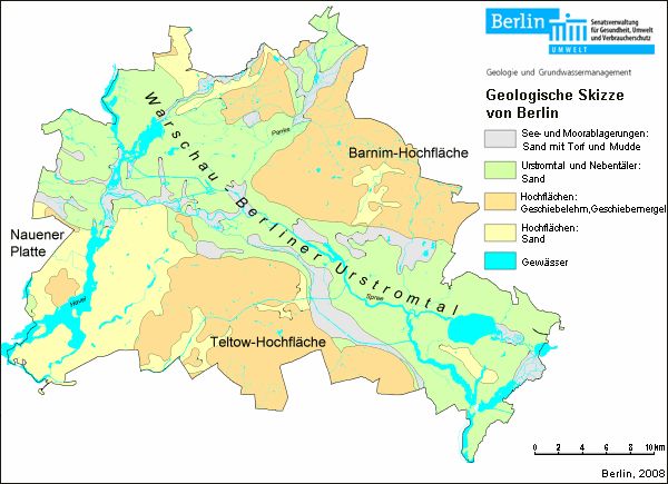 Abb. 3: Geologische Skizze von Berlin