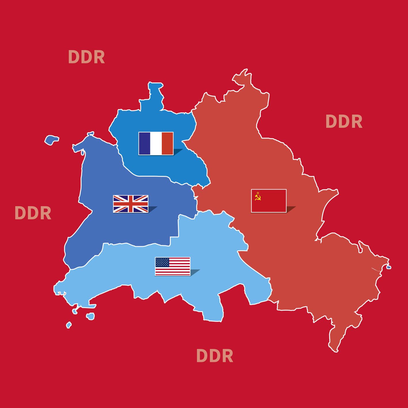 Die Alliierten im geteilten Berlin nach 1949 