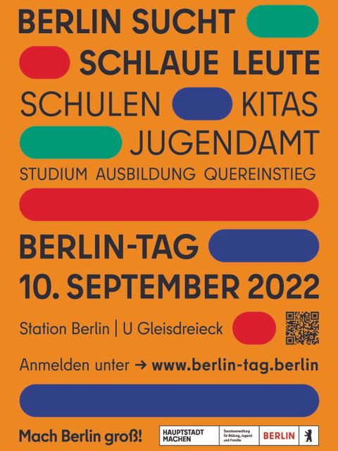 Bildvergrößerung: Plakat zum Berlin-Tag am 10.09.2022