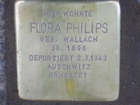Stolperstein für Flora Philips