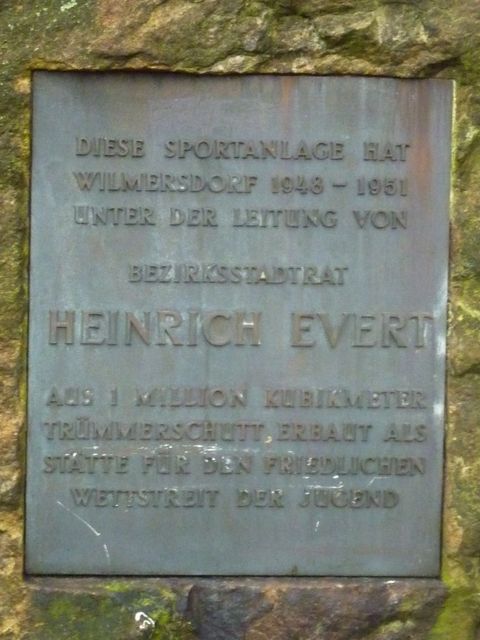 Gedenktafel für Heinrich Evert