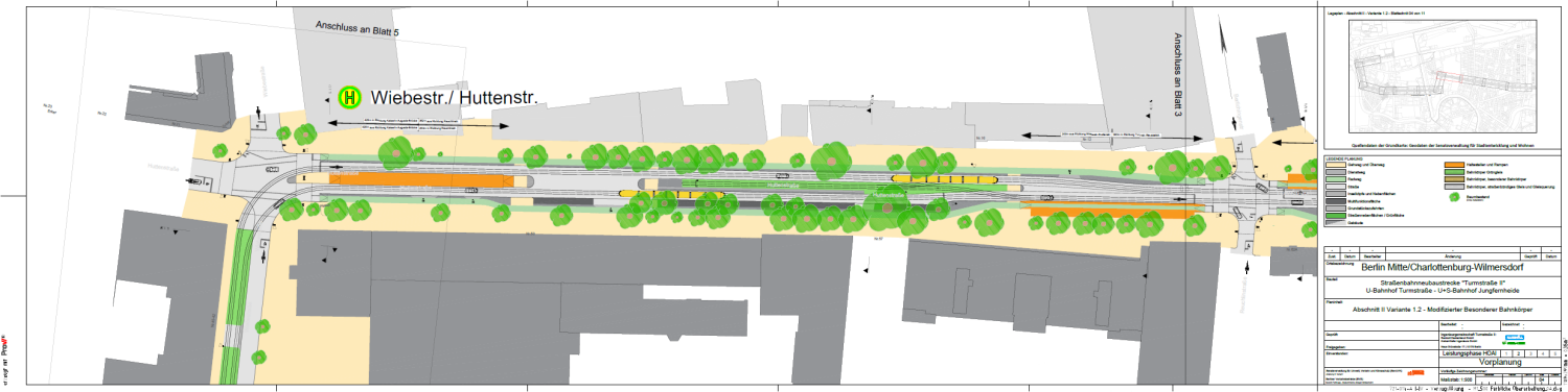 Bildvergrößerung: Lageplan Huttenstraße