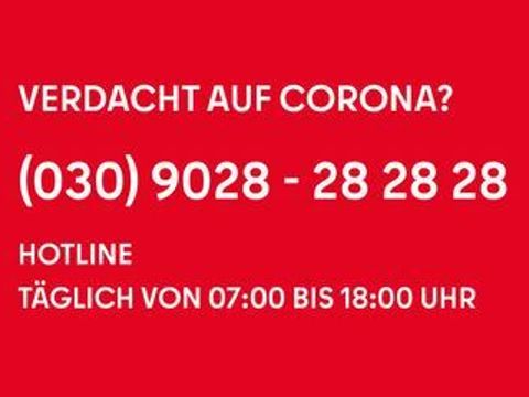 Corona Hotline 030 9028 28 28 28 von 7 bis 18 Uhr
