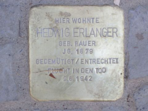 Stolperstein Hedwig Erlanger
