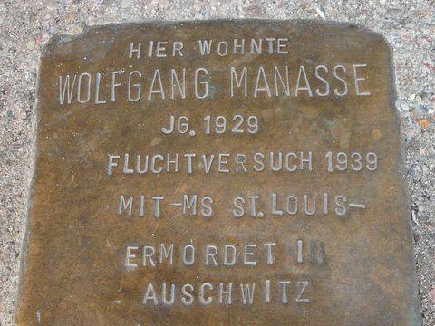 Stolperstein Wolfgang Manasse