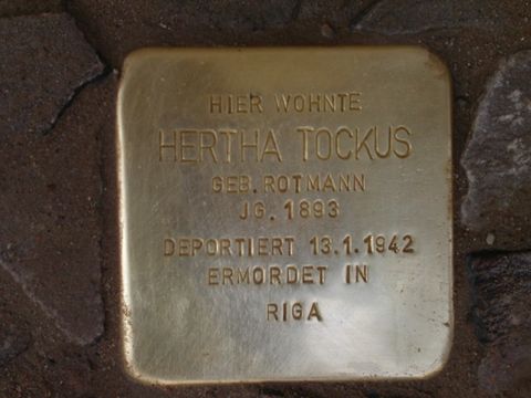 Stolperstein Hertha Tockus